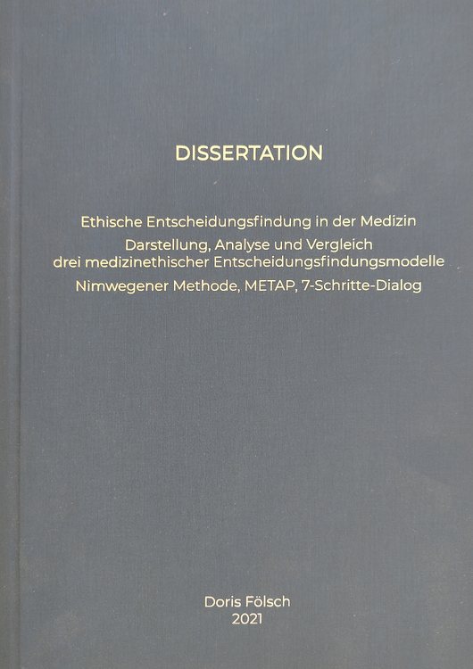 Cover: Ethische Entscheidungsfindung in der Medizin